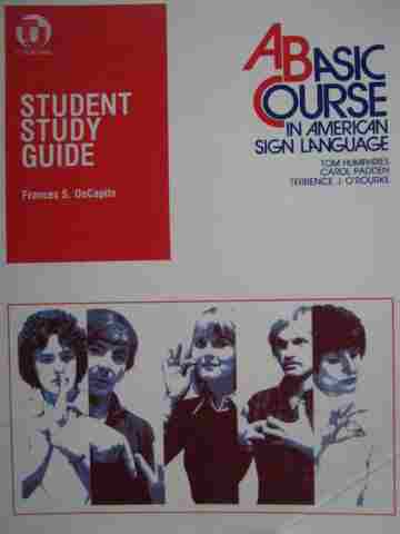 (image for) A Basic Course in American Sign Language Study Guide (Spiral)