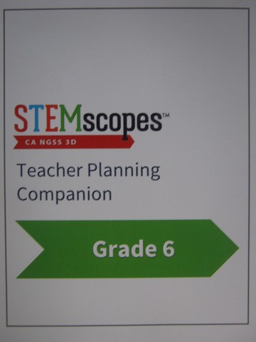 (image for) STEMscopes 6 Teacher Planning Companion (CA)(TE)(Spiral)