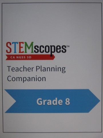 (image for) STEMscopes 8 Teacher Planning Companion (CA)(TE)(Spiral)