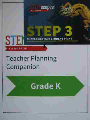 (image for) STEMscopes K Teacher Planning Companion (CA)(TE)(Spiral)