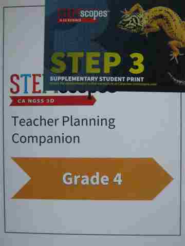 (image for) STEMscopes 4 Teacher Planning Companion (CA)(TE)(Spiral)