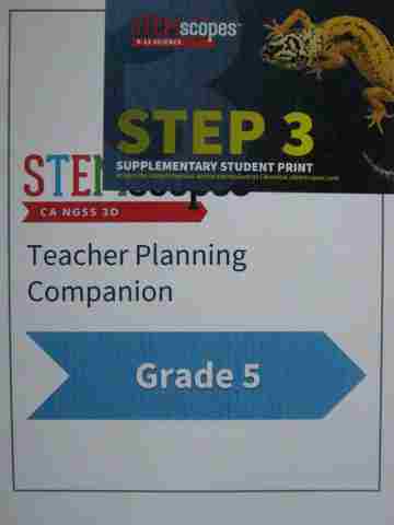 (image for) STEMscopes 5 Teacher Planning Companion (CA)(TE)(Spiral)