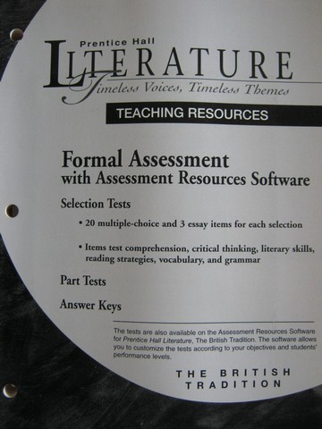 Prentice Hall Bridge page prentice hall literature answer key