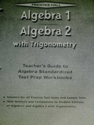 (image for) Algebra Standardized Test Prep Workbooks TG (TE)(P)