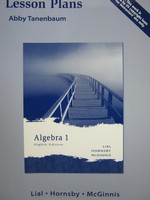 (image for) Algebra 1 8th Edition Lesson Plans (P) by Abby Tanenbaum