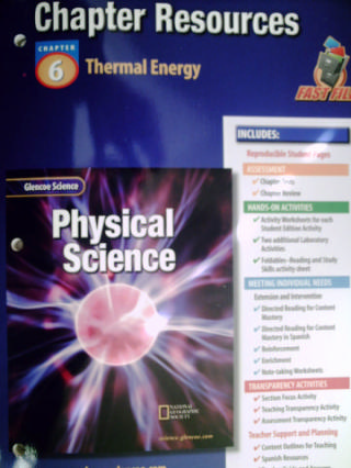 Glencoe Online Physical Science Quiz.