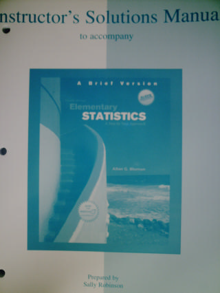 (image for) Elementary Statistics 6e A Brief Version ISM (TE)(P) by Robinson