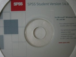 (image for) SPSS Student Version 14.0 Windows Version (CD)