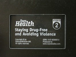(image for) Teen Health Video 2 Staying Drug-Free & Avoiding Violence (VHS)