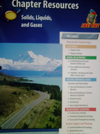 (image for) Glencoe Science Chapter Resources Solids Liquids & Gases (P)