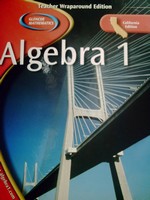 (image for) Glencoe Mathematics Algebra 1 California TWE (CA)(TE)(H)