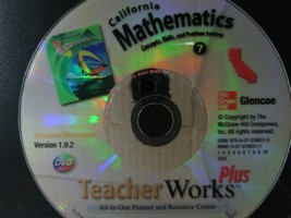 (image for) California Mathematics Grade 7 TeacherWorks Plus (DVD)