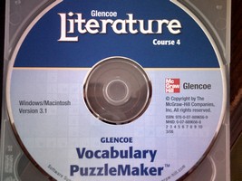 (image for) Glencoe Literature Course 4 Vocabulary Puzzlemaker (CD)