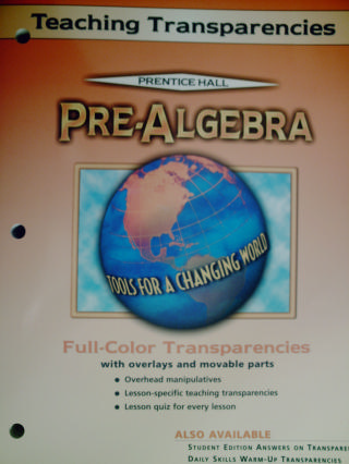 (image for) Pre-Algebra Tools for a Changing World Teaching Transparen(P)