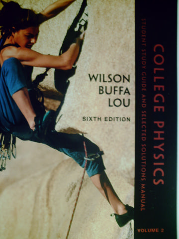 (image for) College Physics 6th Edition Student Study Guide Volume 2 (P)