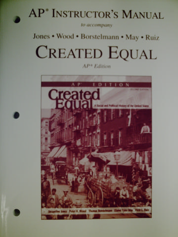(image for) Created Equal AP Edition Instructor's Manual (TE)(P)