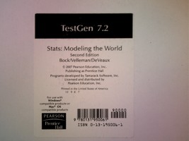 (image for) Stats: Modeling the World 2nd Edition TestGen 7.2 (CD)