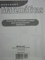 (image for) Harcourt Matematicas K Tarjetas de actividades y juegos (Pk)