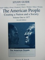 (image for) American People Volume 1 to 1877 7e Study Guide (P)