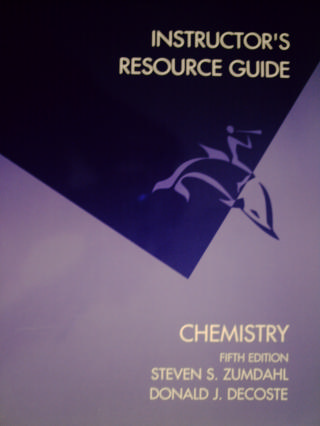 (image for) Chemistry 5th Edition IRG (TE)(P) by Zumdahl/Decoste