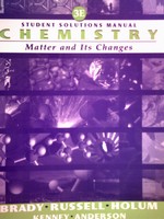 (image for) Chemistry Matter & Its Changes 3e Student Solutions Manual (P)