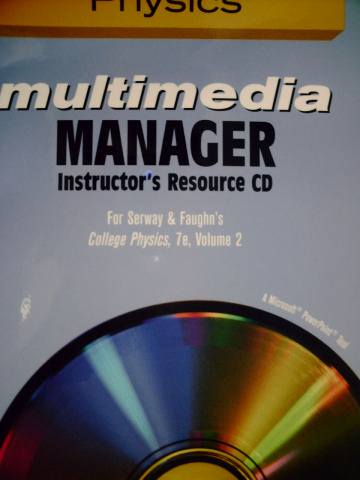 (image for) Multimedia Manager for College Physics 7th Ediiton Vol 2 (CD)(P)