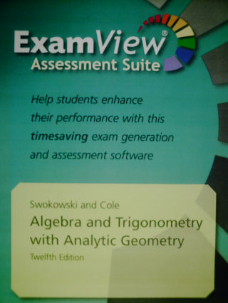 (image for) ExamView Assessment Suite for Algebra & Trigonometry 12e(CD)