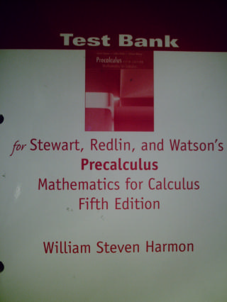 (image for) Test Bank for Stewart/Redlin/Watson Precalculus 5th Ed.(P)
