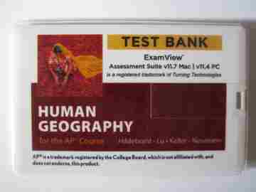(image for) Human Geography for the AP Course Test Bank (FD) by Hildebrant,