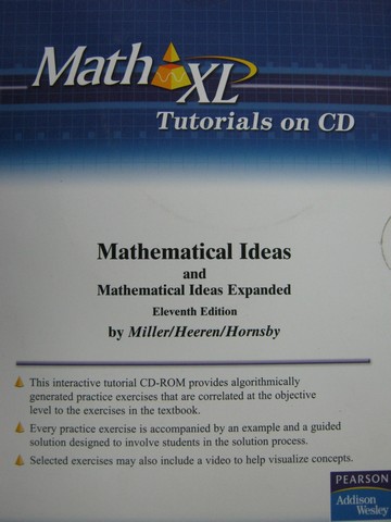 (image for) Mathematical Ideas 11e Expanded 11e Math XL Tutorials on CD (CD)