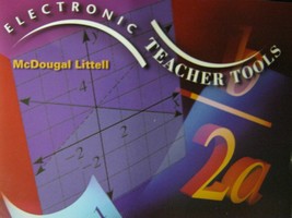 (image for) Algebra 1 Electronic Teacher Tools (TE)(CD)