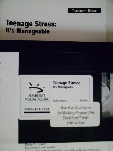 (image for) Health & Wellness Gr 7-12 Teenage Stress: It's Manageable (Pk)