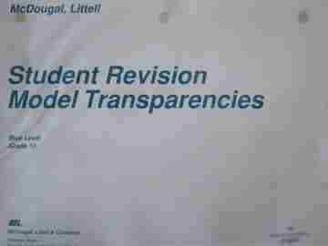 (image for) Writer's Craft 10 Blue Level Student Revision Model Transparencies (Pk)