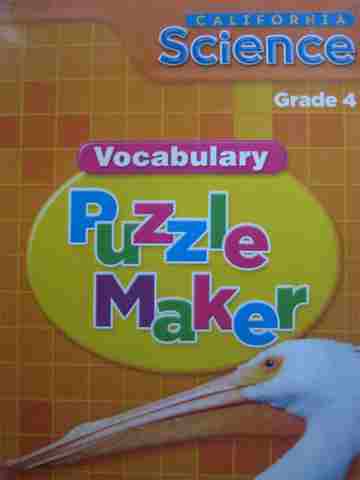 (image for) California Science 4 Vocabulary Puzzle Maker (CA)(CD)