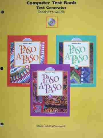 (image for) Paso a Paso A, B, 1 2e Computer Test Bank Teacher's Guide (TE)(P)