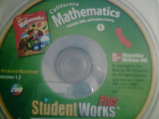 (image for) California Mathematics 1 StudentWorks Plus (CA)(DVD)