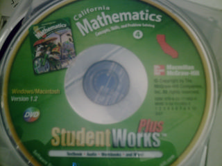 (image for) California Mathematics 4 StudentWorks Plus (CA)(DVD)