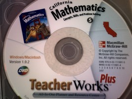 (image for) California Mathematics 5 TeacherWorks Plus (CA)(TE)(DVD)