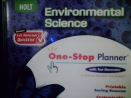 (image for) Environmental Science One-Stop Planner with Test Generator (CD)