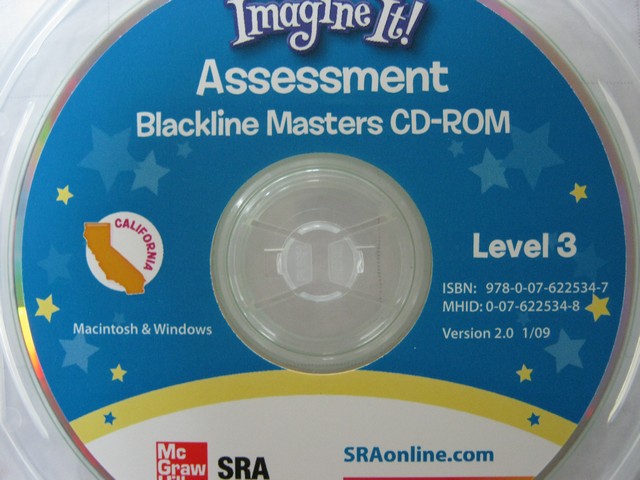 (image for) SRA Imagine It! 3 Assessment Blackline Masters CD (CA)(CD)