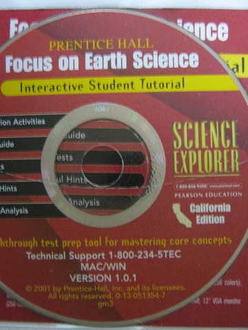 (image for) Focus on Earth Science Interactive Student Tutorial (CA)(CD)