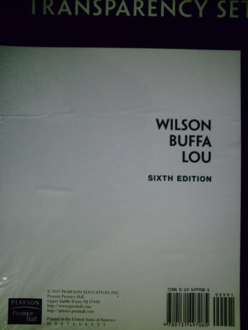 (image for) College Physics 6th Edition Transparency Set (Pk) by Wilson
