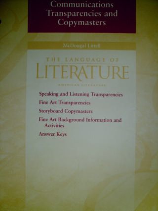 (image for) Language of Literature American Literature Communications (P)