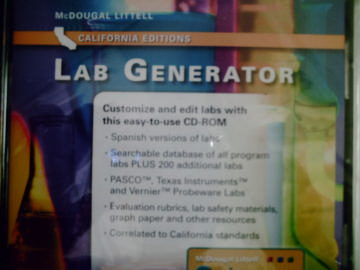 (image for) ML Science California Editions Lab Generator (CA)(CD)