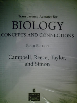 (image for) Biology Concepts & Connections 5e Transparecy Acetates (Pk)