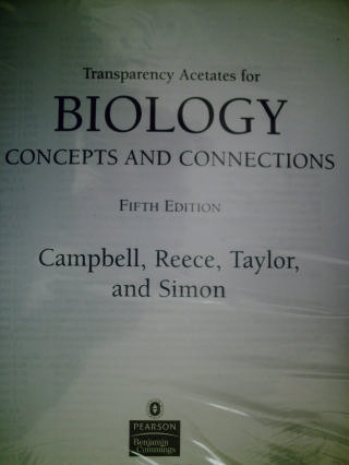 (image for) Biology Concepts & Connections 5e Transparecy Acetates (Pk)