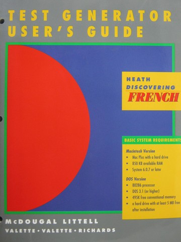 (image for) Discovering French Blanc Test Generator Macintosh Version (Pk)