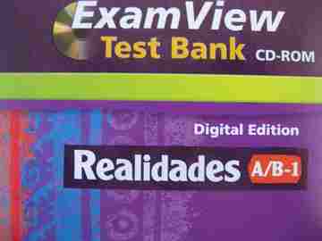 (image for) Realidades A/B-1 Digital Edition ExamView Test Bank CD-ROM (CD)