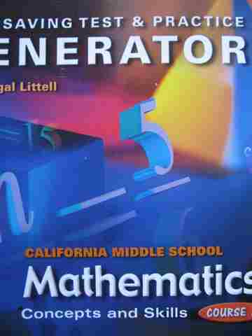 (image for) California MS Mathematics Concepts & Skills Course 2 Test Generator (CA)(CD)
