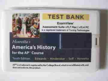 (image for) Henretta's America's History for AP 10th Edition Test Bank (FD)